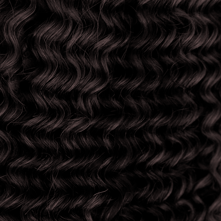 Extensiones de Cortina - Cabello Rizado - 50cm - Negro Intenso (1)