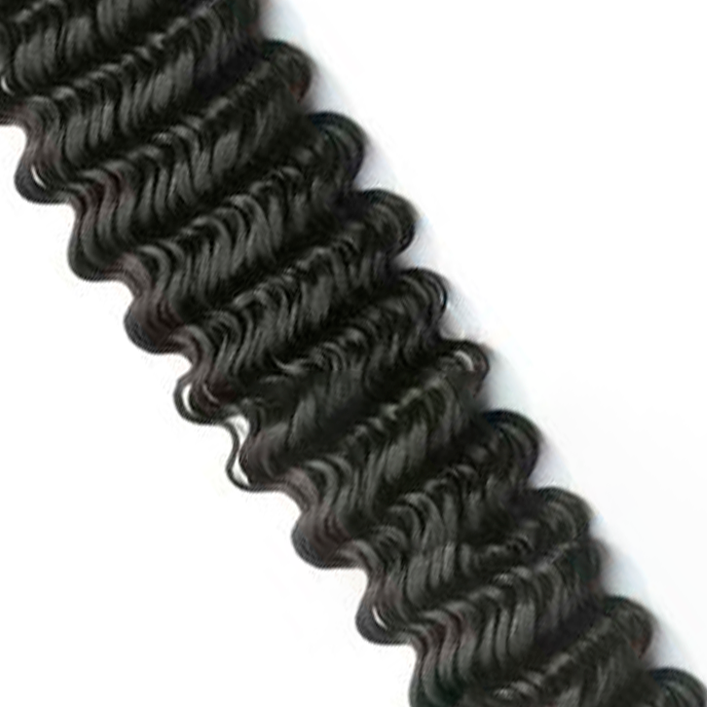 Extensiones de Cortina - Cabello Rizado - 50cm - Negro Intenso (1)