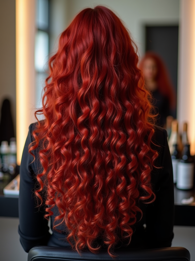 Extensiones con Queratina - Cabello Rizado - 50cm - Cobrizo Intenso (130)