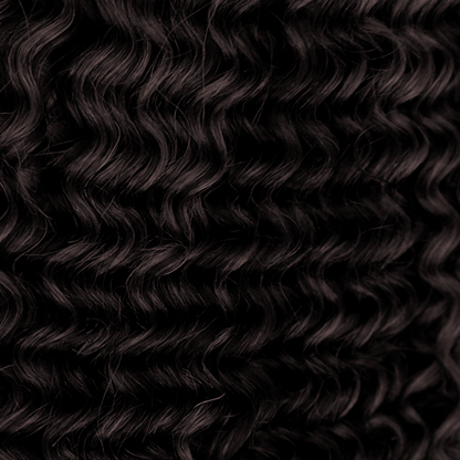 Extensiones con Queratina - Cabello Rizado - 50cm - Negro Intenso (1)